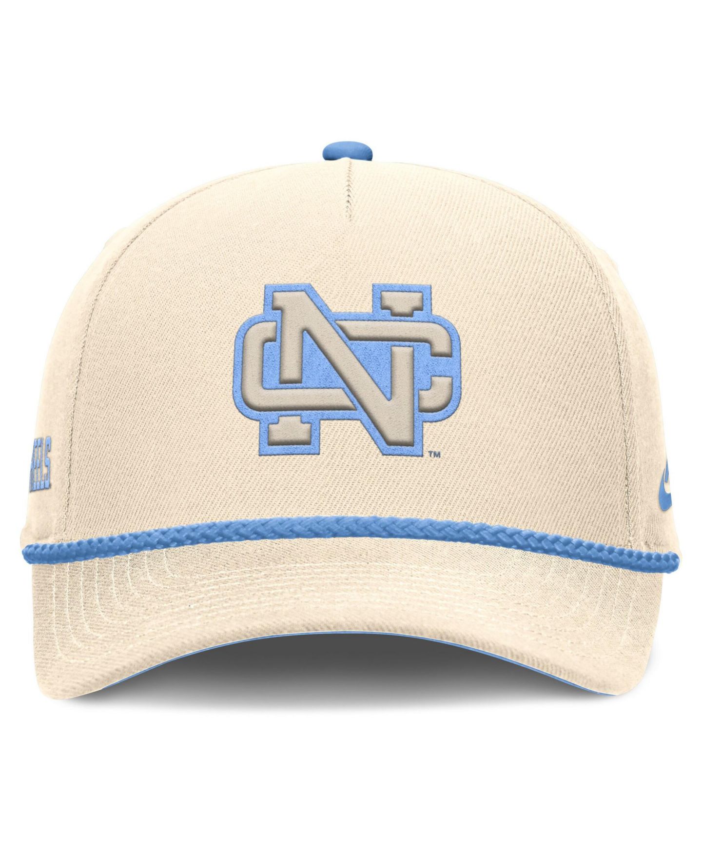 Головные уборы Nike Natural North Carolina Tar Heels Legacy Vintage Rope Rise Adjustable Hat — фото 2
