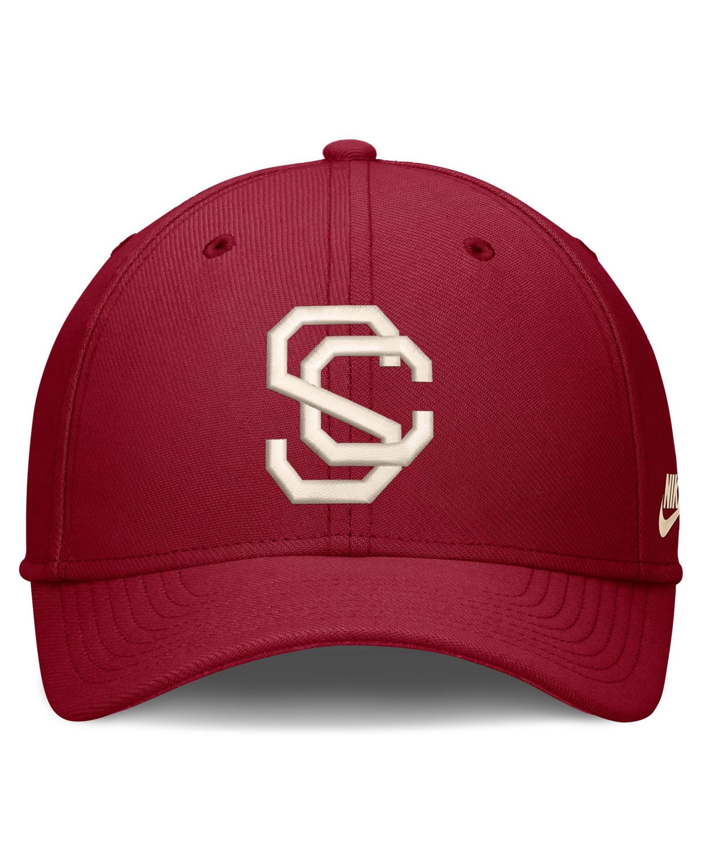 Мужская кепка Nike Cardinal USC Trojans Dri-FIT Vintage Rise Swooshflex Flex Hat — фото 2
