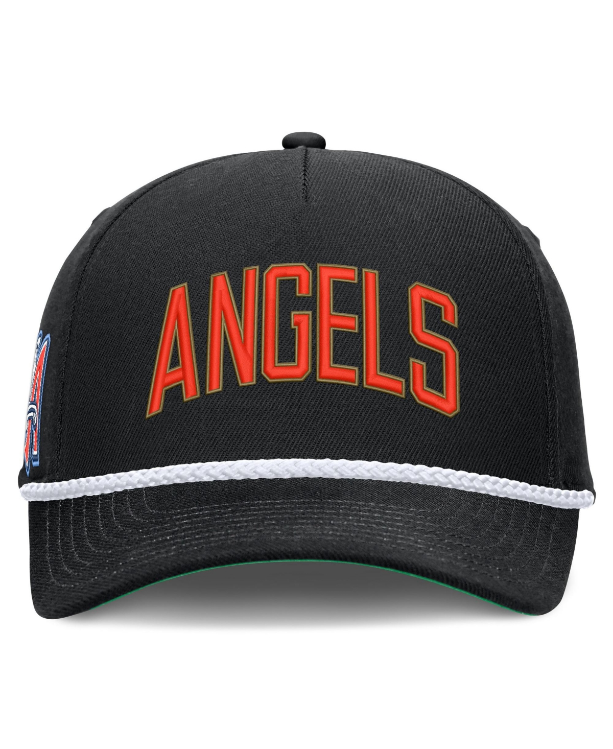 Men's Nike Black California Angels Cooperstown Collection Rise Adjustable Hat
