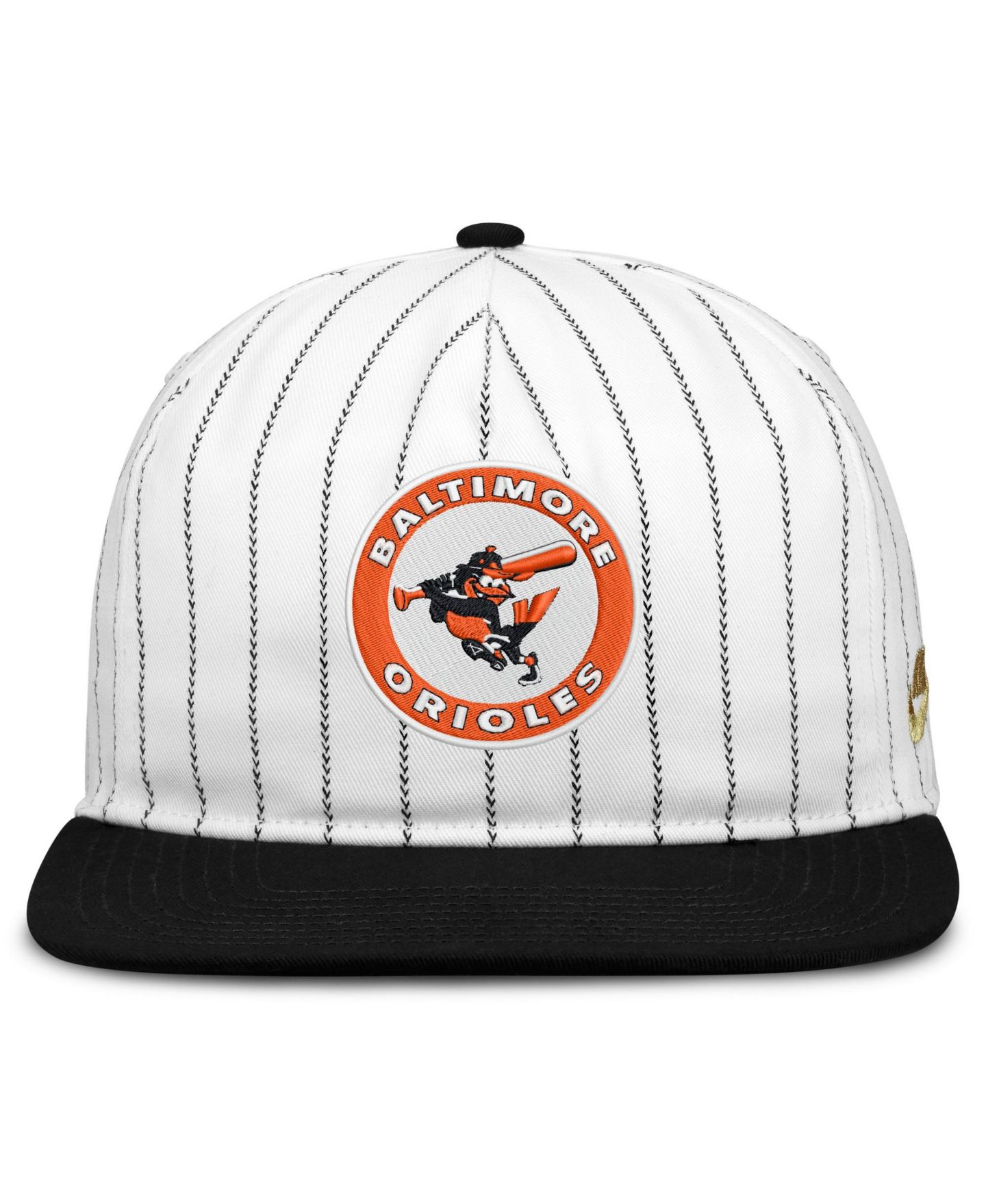 Мужская кепка Nike White/Black Baltimore Orioles Cooperstown Collection Pro Adjustable Hat — фото 2