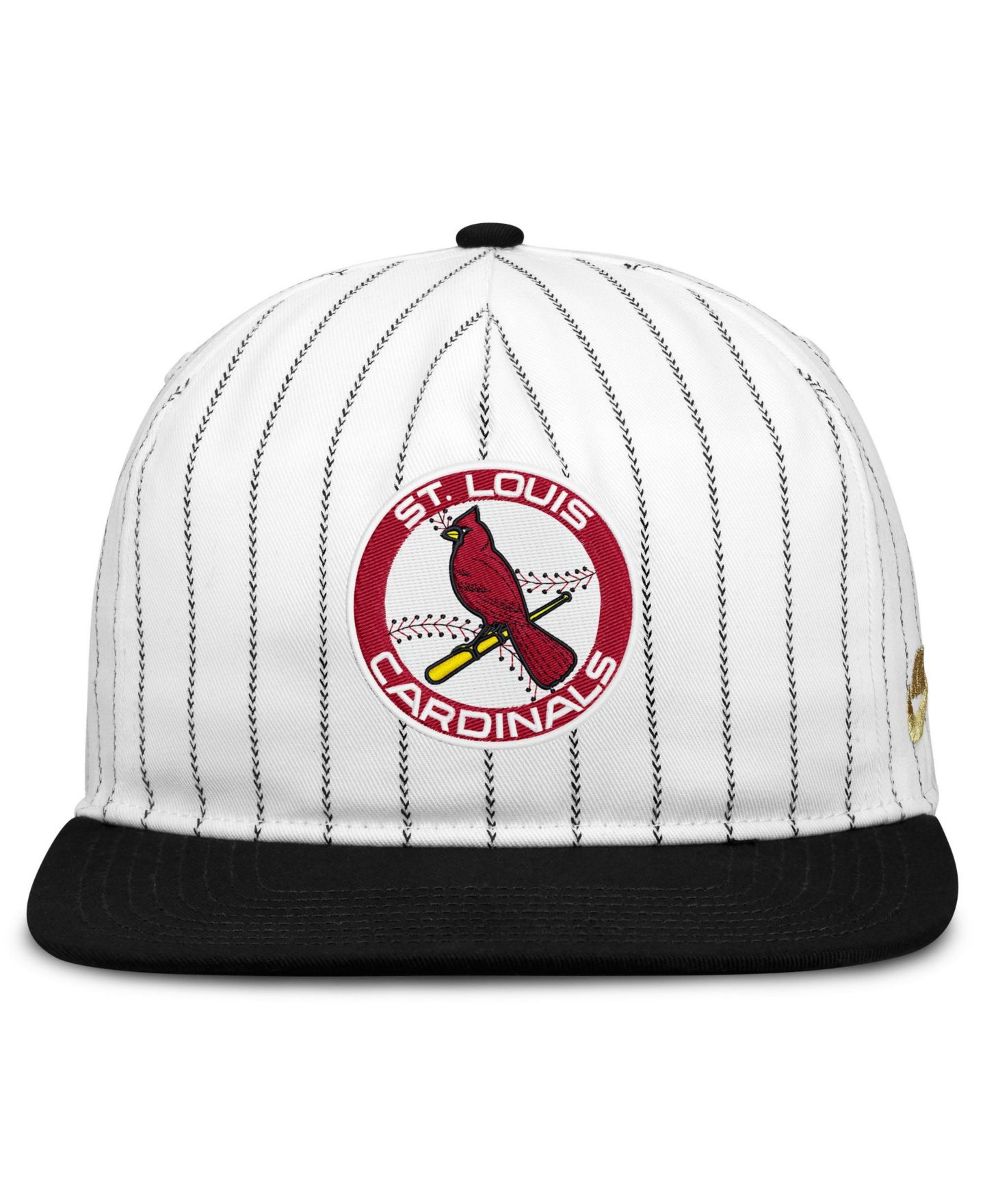 Мужская кепка Nike White/Black St. Louis Cardinals Cooperstown Collection Pro Adjustable Hat — фото 2
