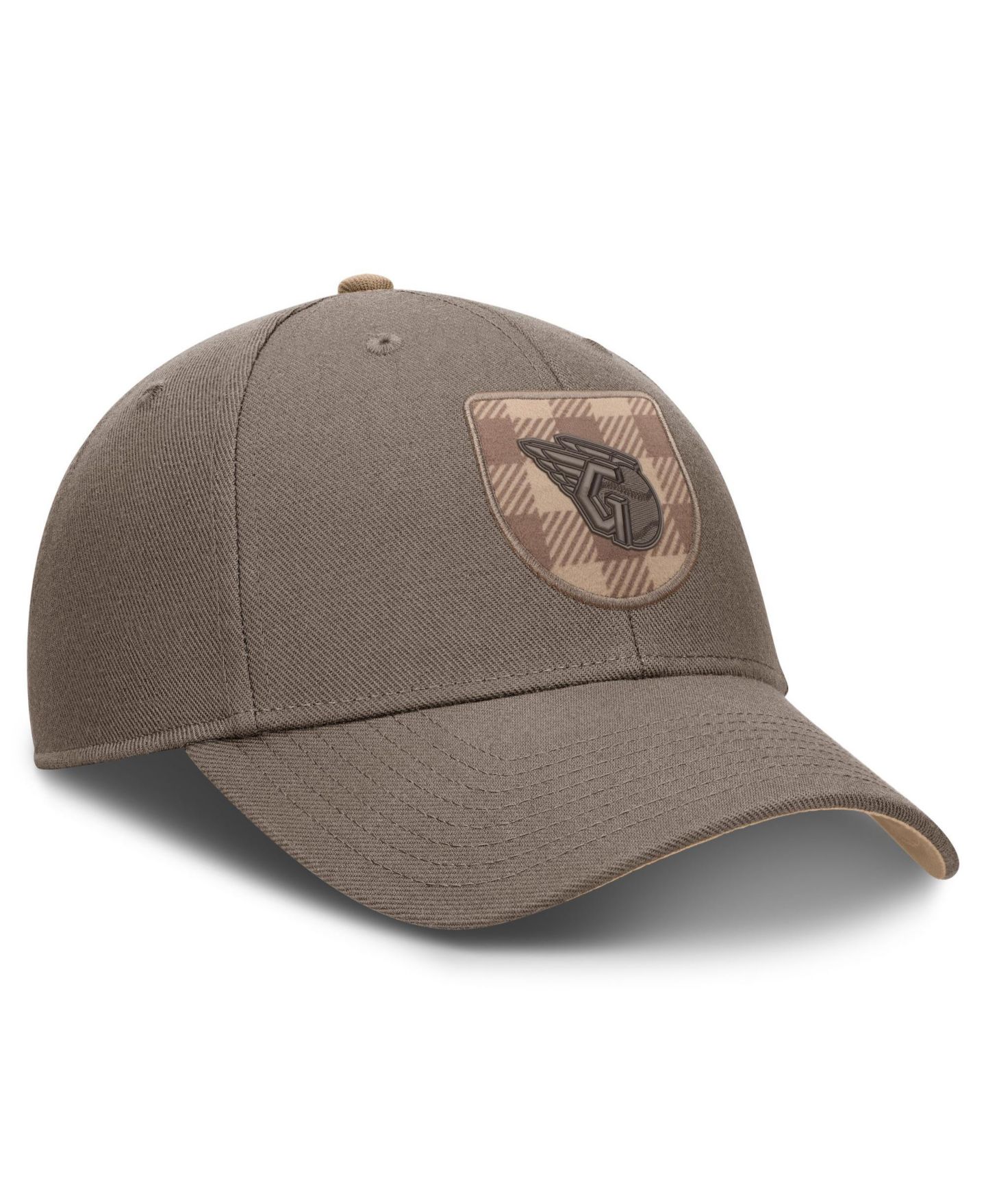 Мужская кепка Nike Brown Cleveland Guardians Statement Rise Adjustable Hat — фото 3