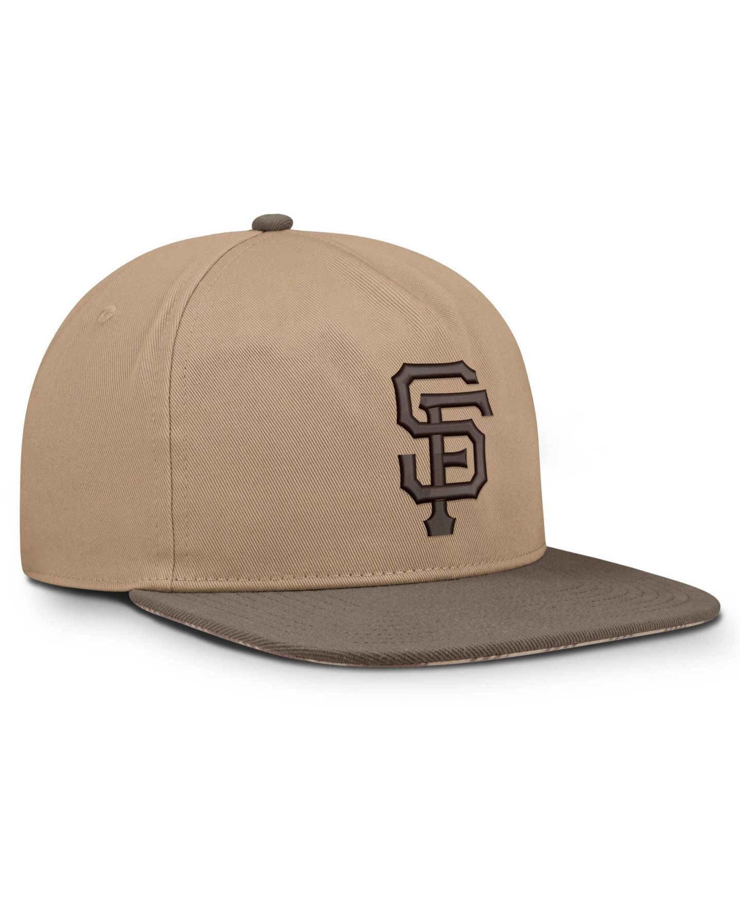 Мужская кепка Nike Light Brown San Francisco Giants Statement Adjustable Hat — фото 3