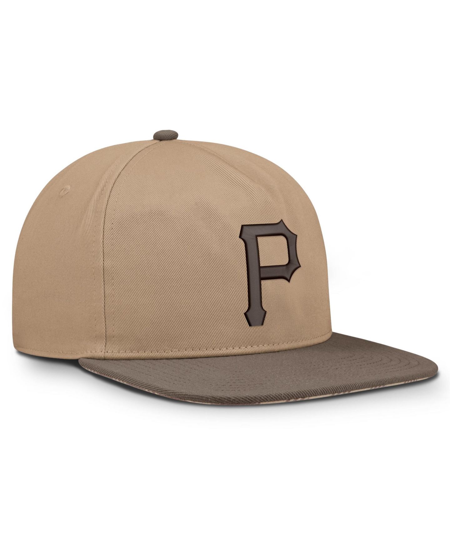 Мужская кепка Nike Light Brown Pittsburgh Pirates Statement Adjustable Hat — фото 3