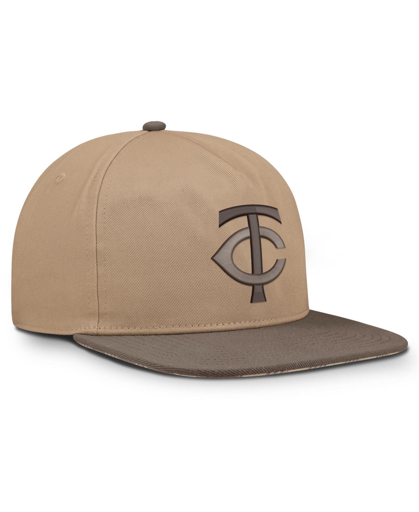 Мужская кепка Nike Light Brown Minnesota Twins Statement Adjustable Hat — фото 3