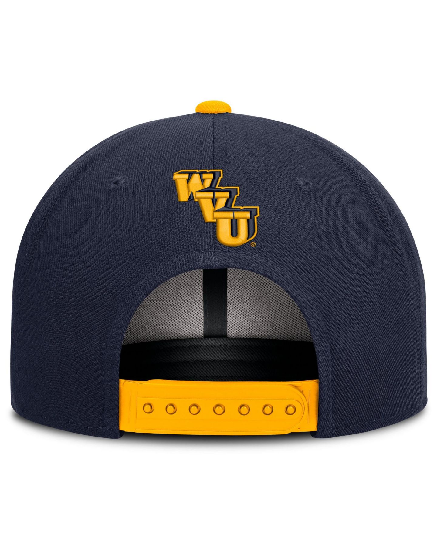 Мужская кепка Nike Navy West Virginia Mountaineers Legacy snapback Hat — фото 4