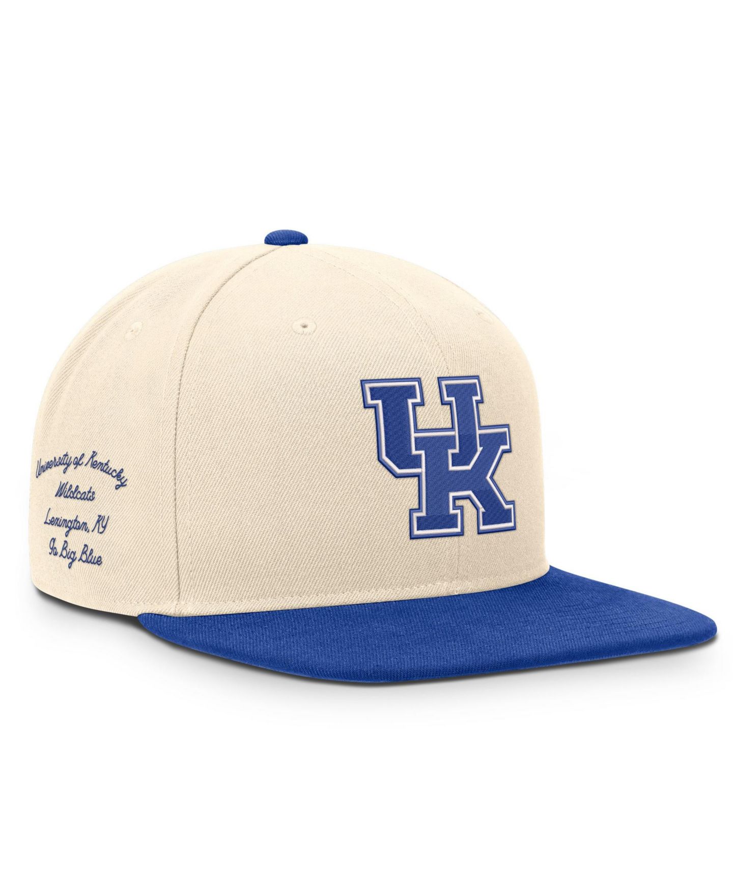 Кепка Nike Natural/Royal Kentucky Wildcats Campus Prep snapback Hat — фото 3
