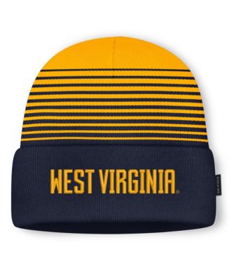 Men's and Women's Navy/Gold West Virginia Mountaineers On-Field Utility Knit Hat