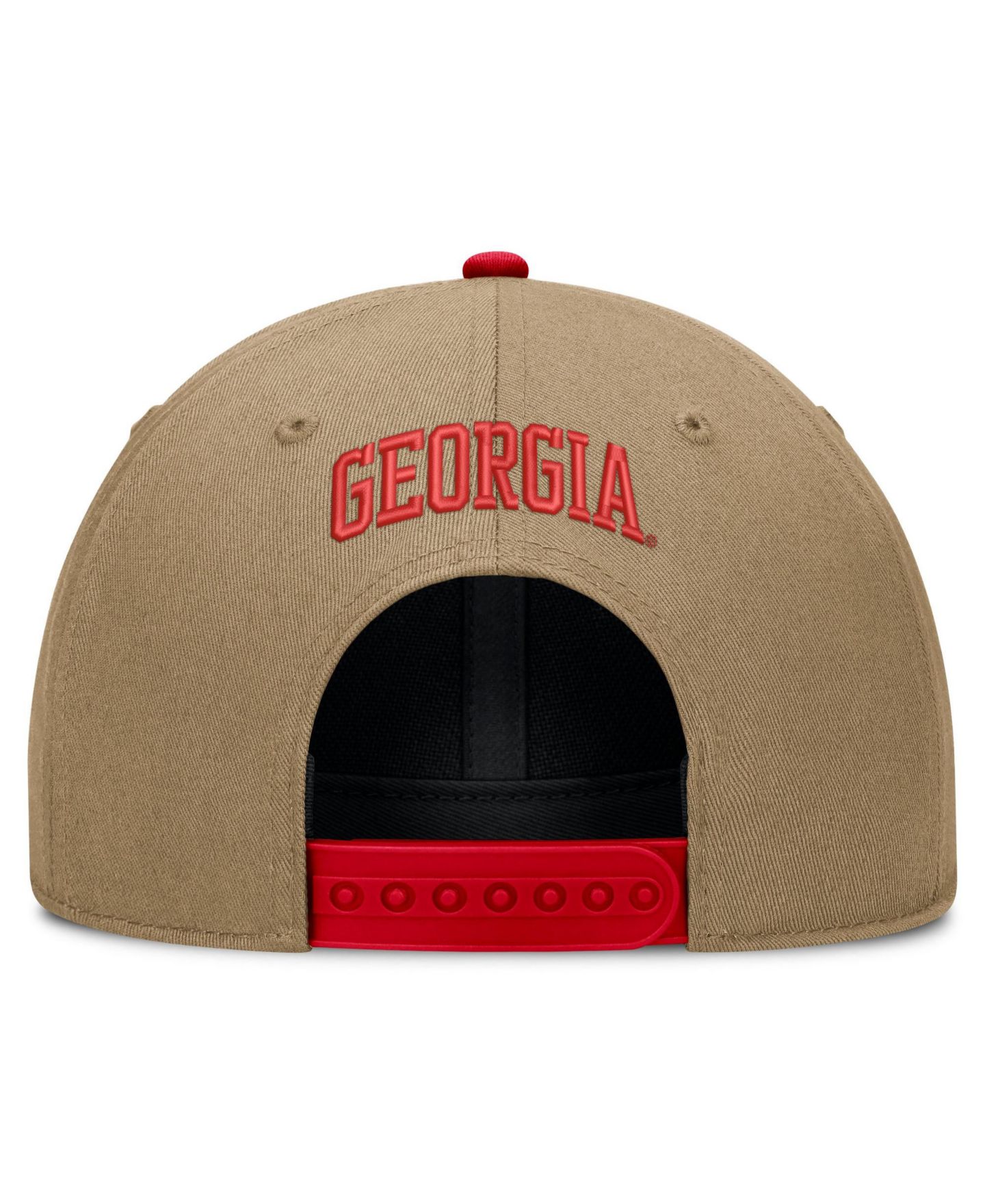 Кепка Nike Beige/Red Georgia Bulldogs Primetime Rise Dri-FIT Adjustable Hat — фото 4