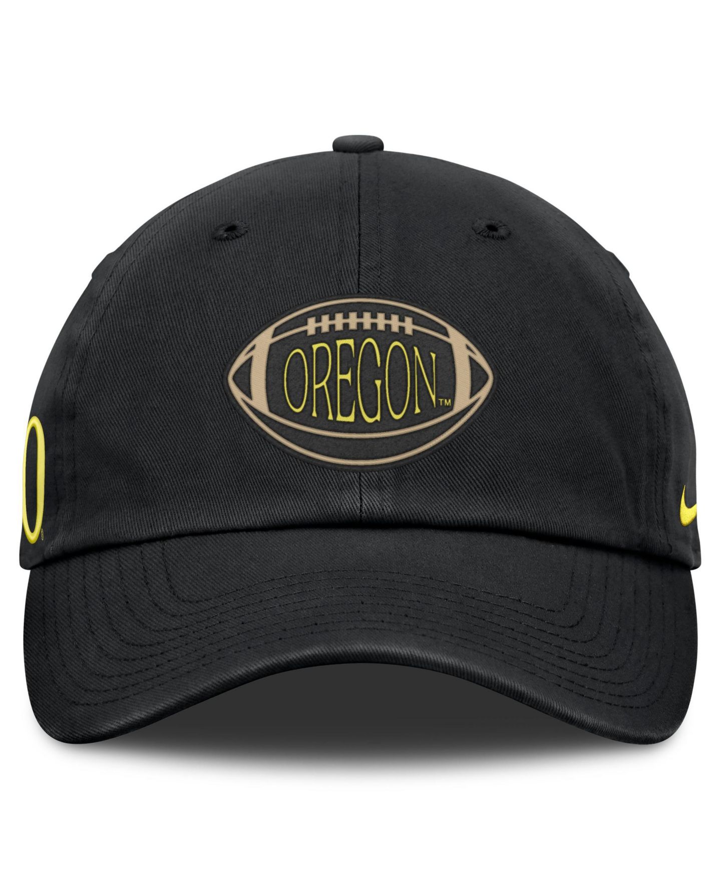 Кепка Nike Black Oregon Ducks Campus Prep Football Club Adjustable Hat — фото 2