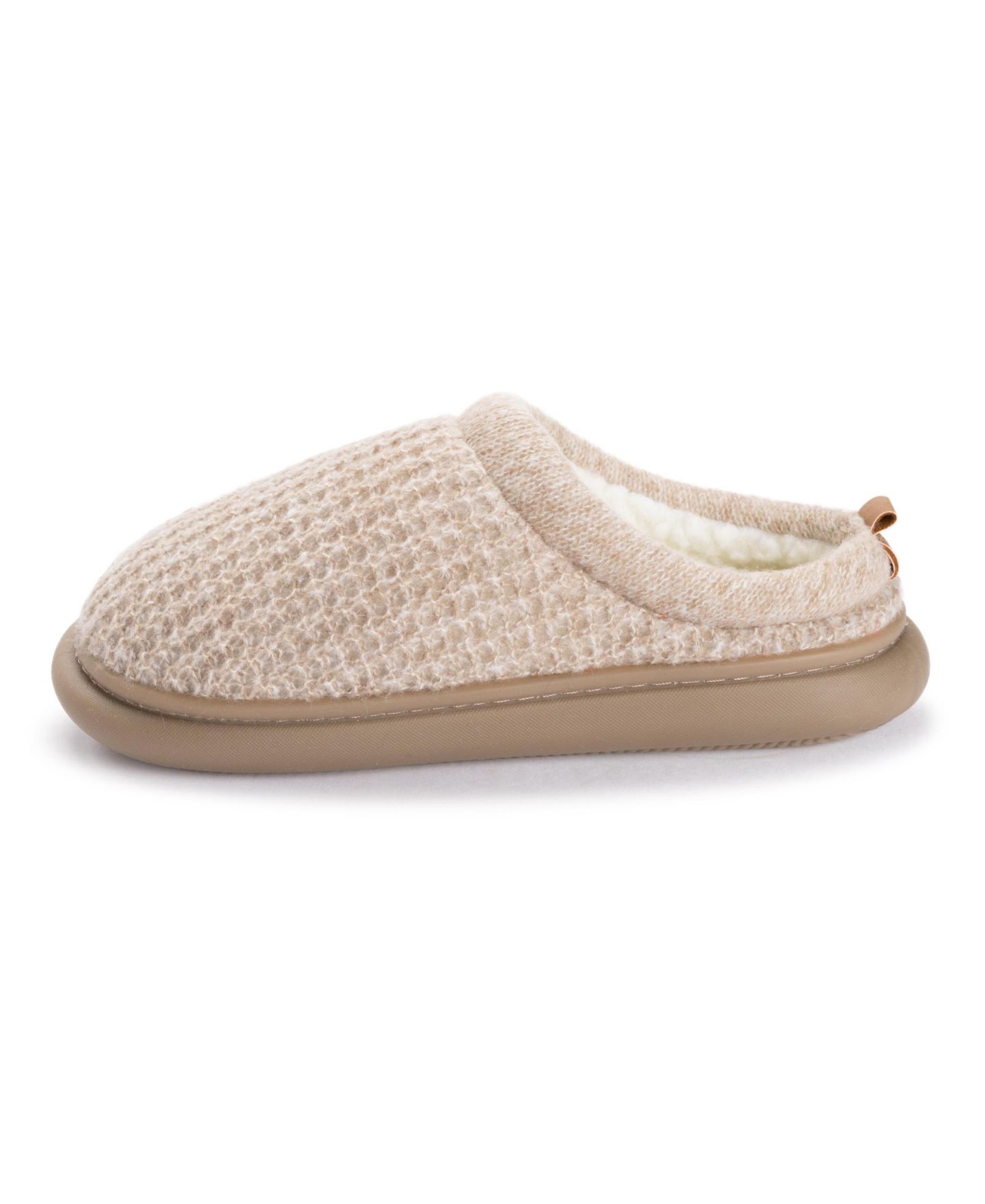 Женские сабо MUK LUKS Zuri Clog Waffle Knit Slippers, цвет: Песчаниковый — фото 6
