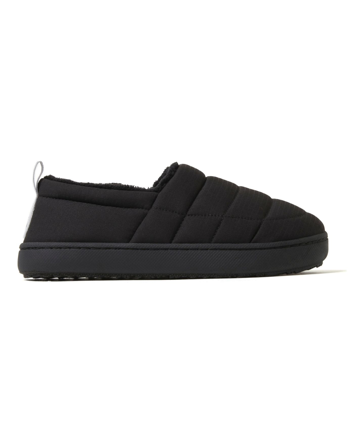 Женские тапочки Dearfoams Fern Ripstop Closed Back House Slipper, цвет: Чёрный — фото 3