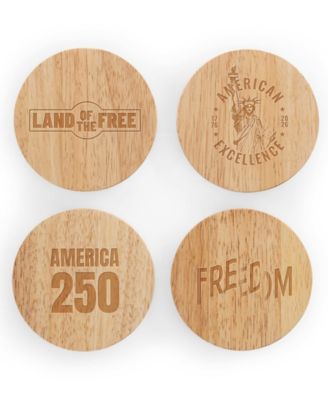 America250 Coasters with Bottle Openers, Set of 4