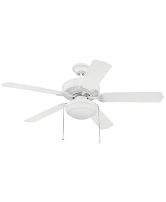 52" Enduro ABS Housing White LED Outdoor Pull Chain Ceiling Fan