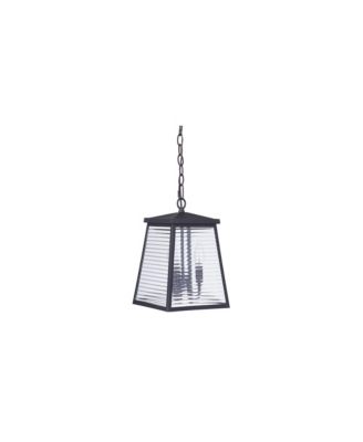 Armstrong 12 3/4" High Black and Glass Outdoor Hanging Light