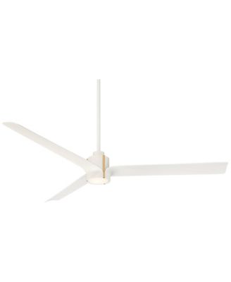 60" Aero Matte White LED Ceiling Fan with Remote