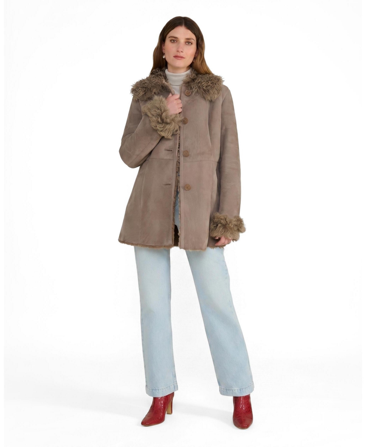 Furniq Uk Women's Aubrey Shearling Coat