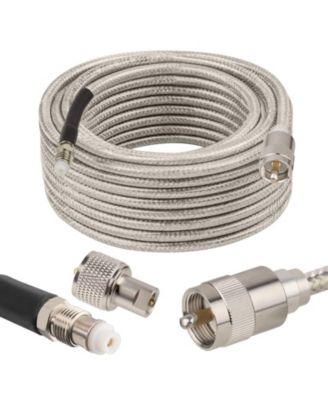 RG8X Double Shielded Stranded Core Coax Cable 10 ft.