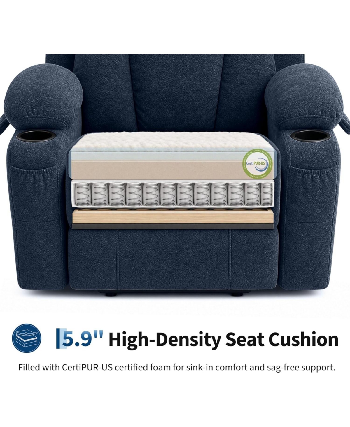 gaomon Oversized Electric Power Lift Recliner Chair with Heat and Massage