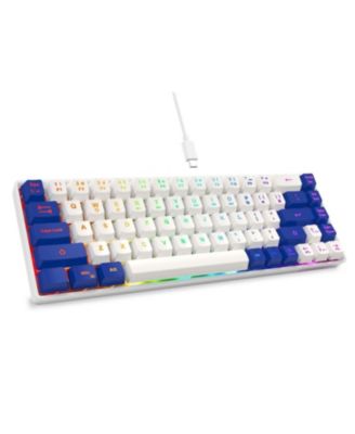 65 Ultra Compact Wired LED Backlit Ergonomic Gaming Membrane Keyboard