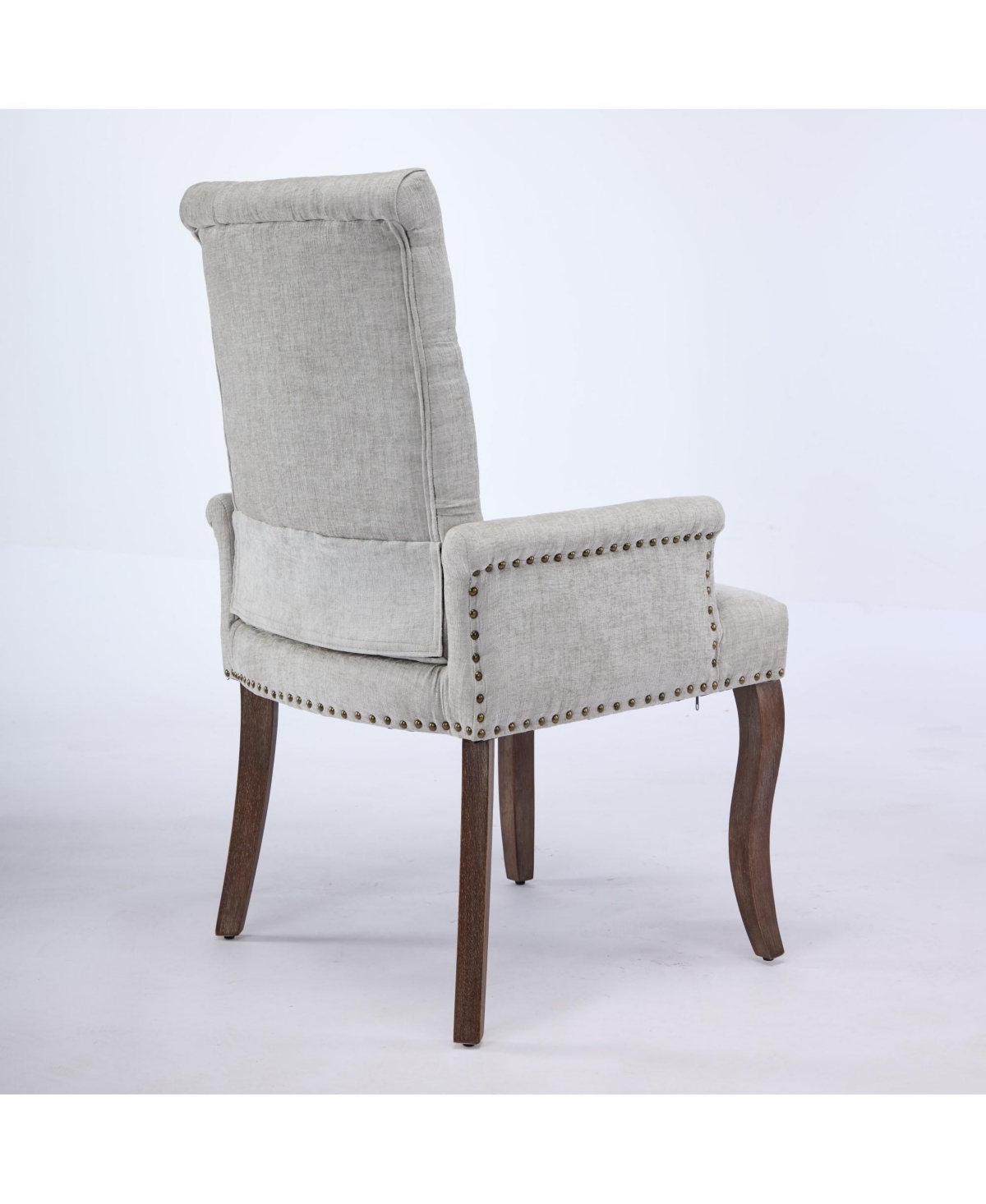 Flynama Upholstered Chenille Arm Dining Chair