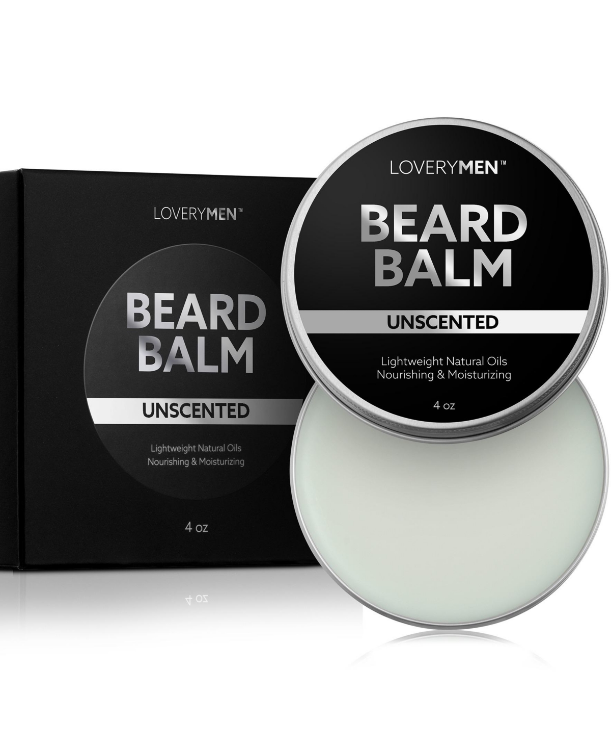 Lovery Men Unscented Beard Balm - 4 oz