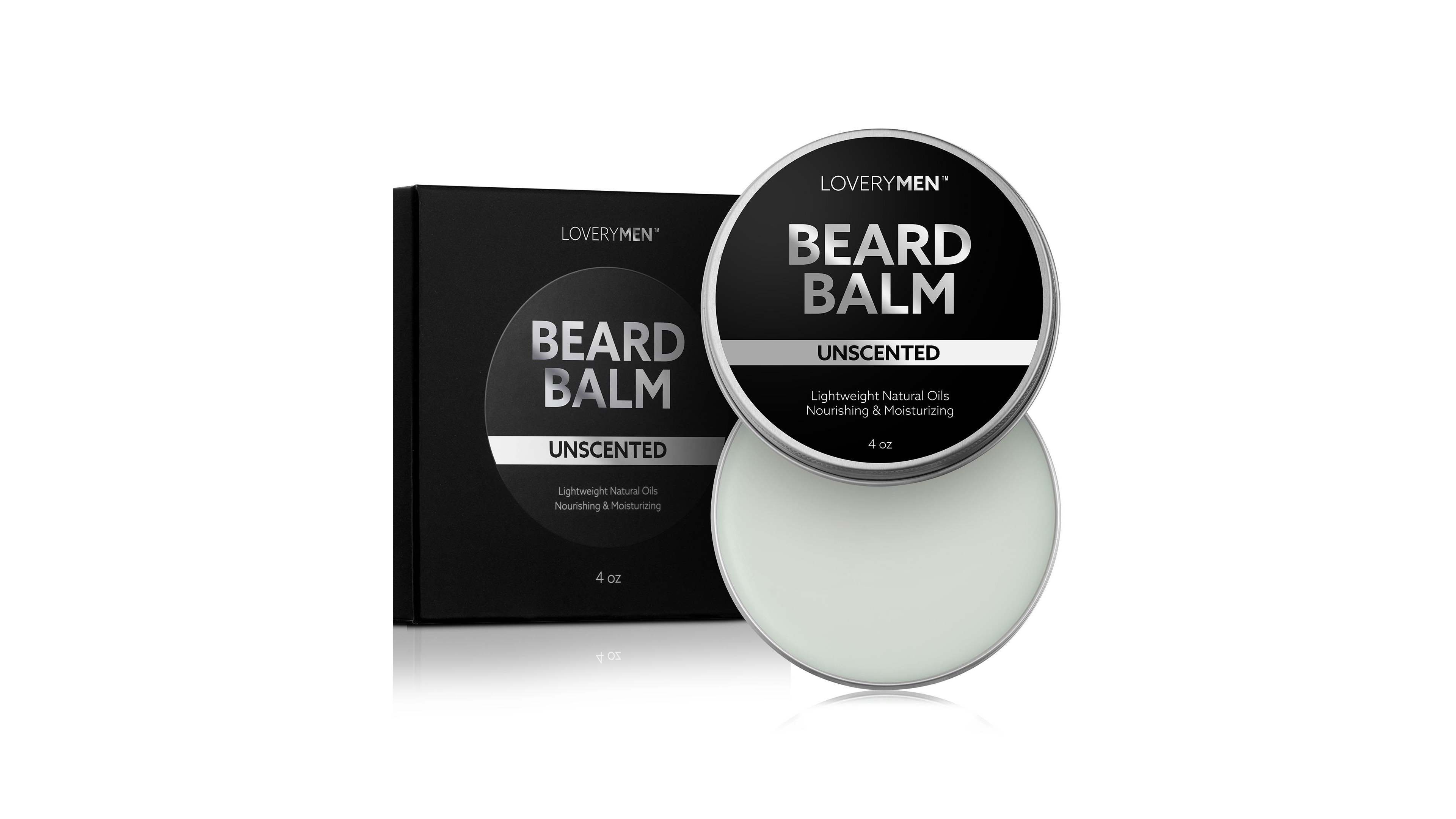 Lovery Men Unscented Beard Balm - 4 oz