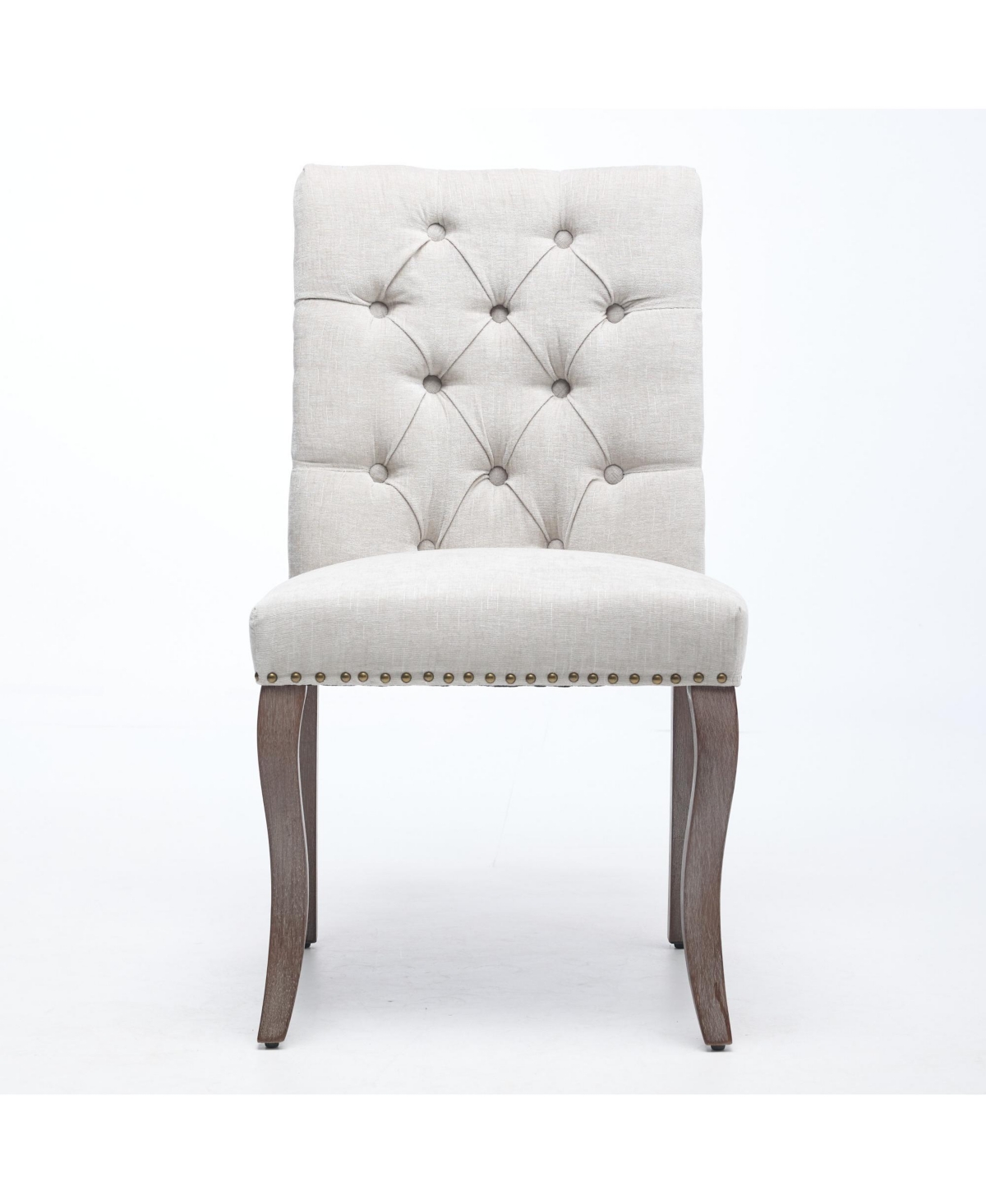 Flynama Upholstered Chenille Dining Chair Set of 2