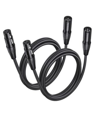 2 Pack XLR Microphone Cable Oxygen Free Copper Pro Audio