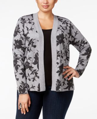 macys plus size cardigans