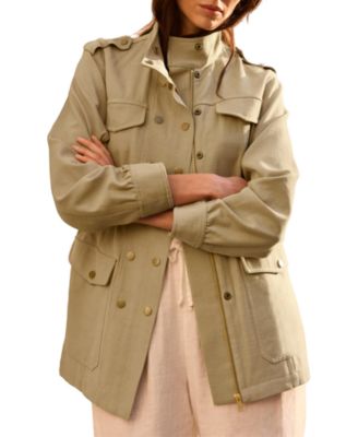 Women's Washed Four Pocket Shacket