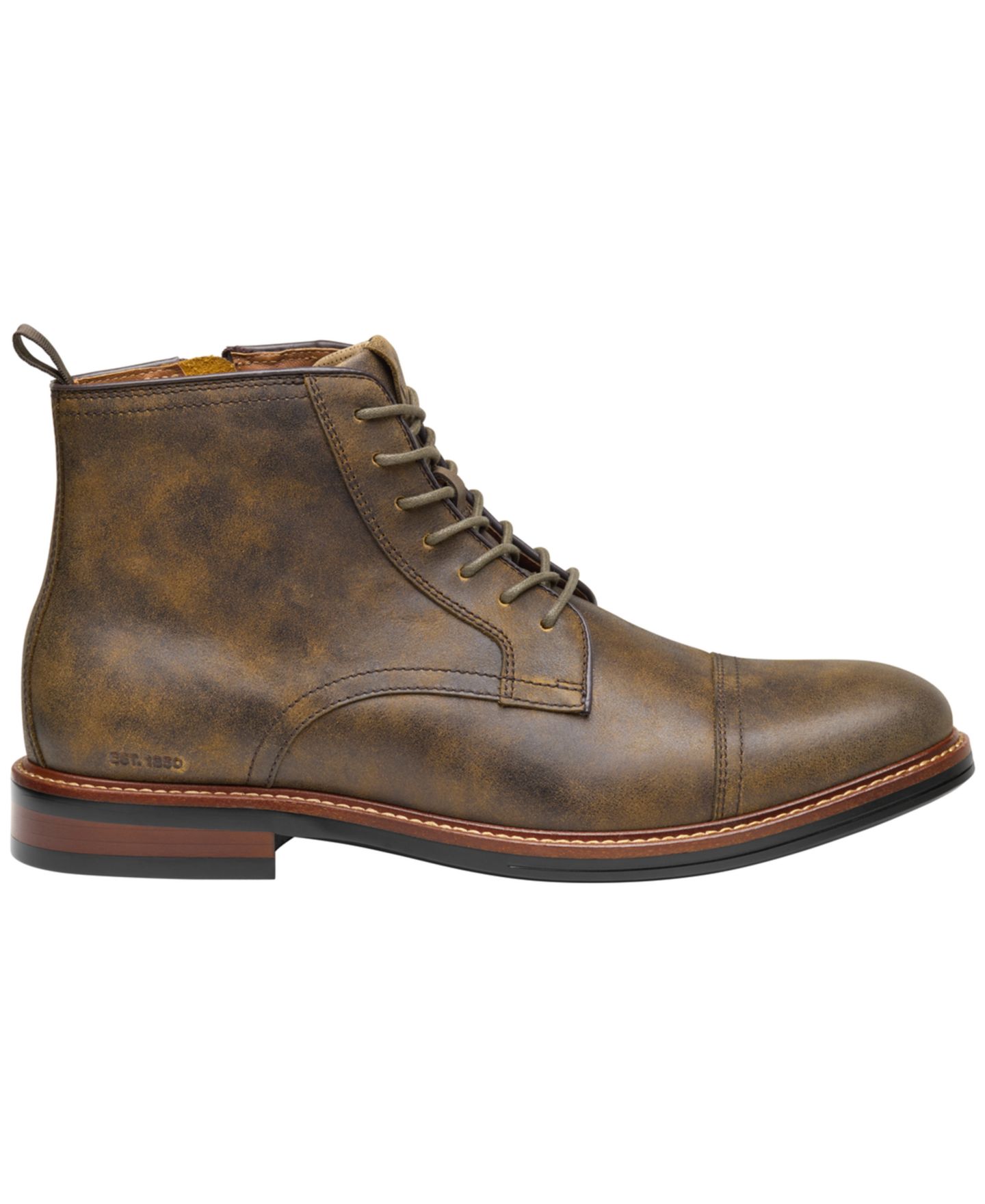 Мужские ботинки Johnston & Murphy XC+ Durham Waterproof Leather Cap Toe, цвет: Тёмный коричневый кожаный — фото 2