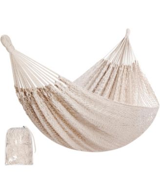 Handwoven Mayan Hammock Portable 2 Person With Carry Bag For Indoor Outdoor Camping