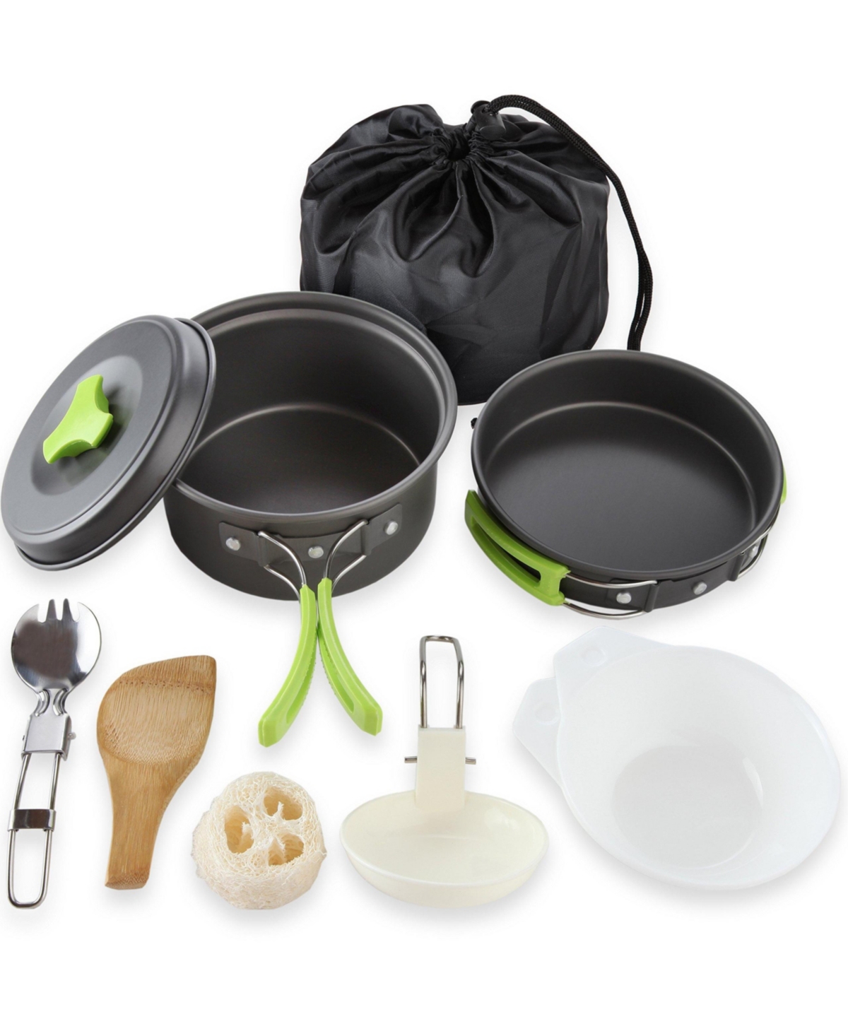 Piscifun All In One Camping Cookware Mess Kit Portable Outdoor Cooking Set For Backpacking Hiking