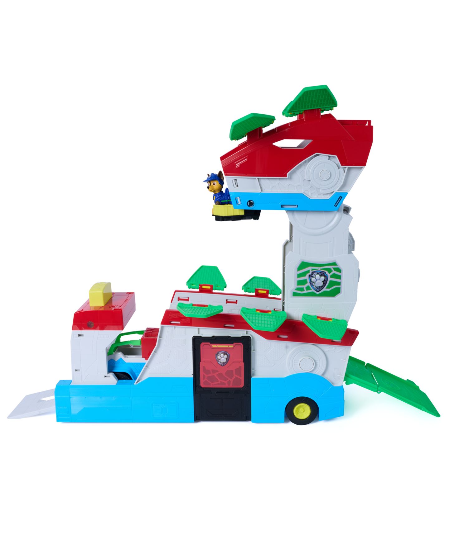 Детский игровой набор Paw Patrol Chase Dino Movie 2-in-1 Transforming Playset with Vehicles, Ages 3+ — фото 2