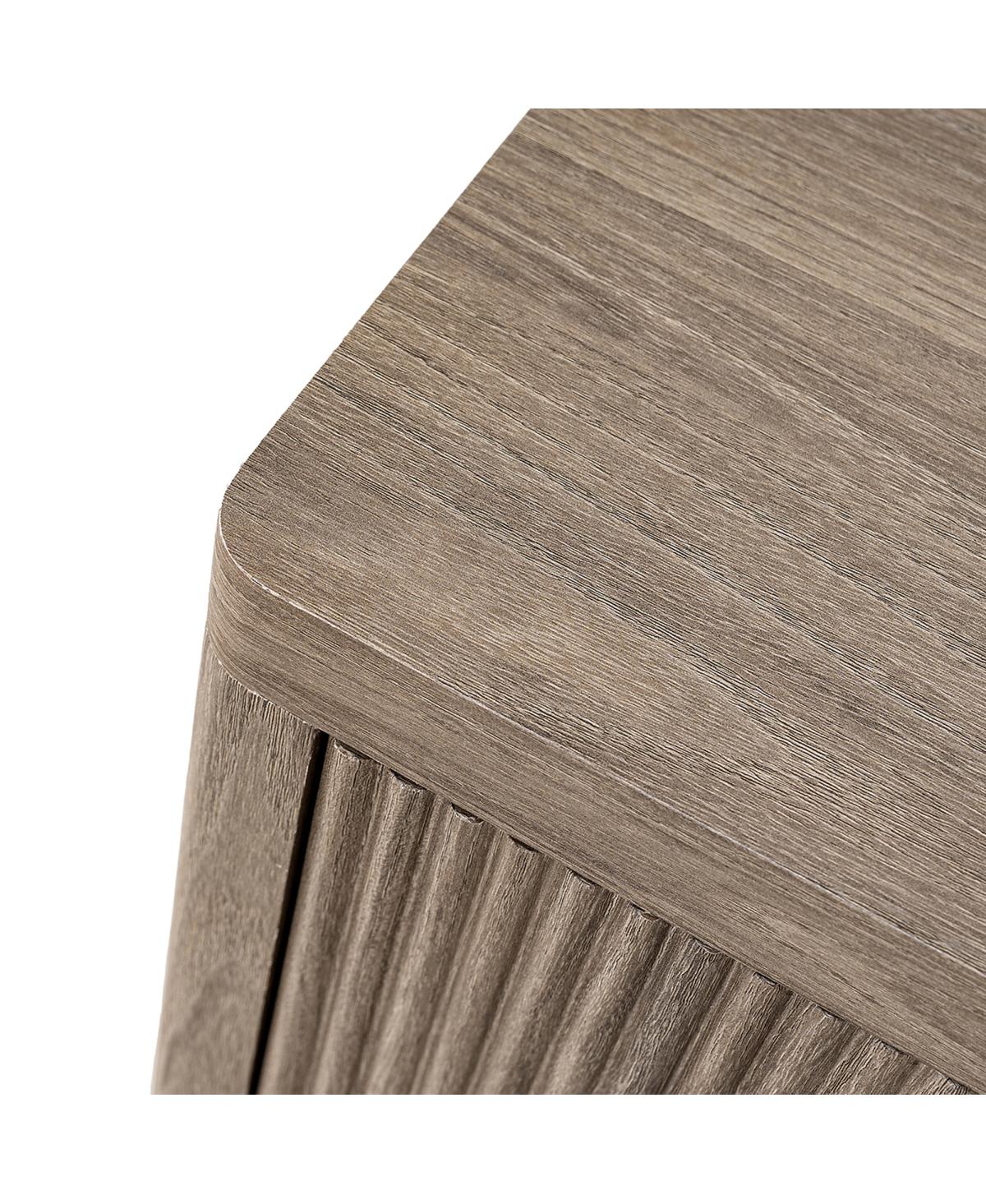 Streamdale Furniture Alder Fluted Nightstand with Drawer Storage