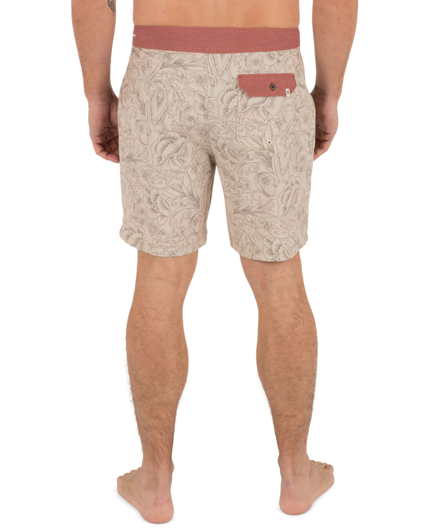 Пляжные шорты Tailgate для мужчин — Hurley, цвет: Ореховый — фото 5