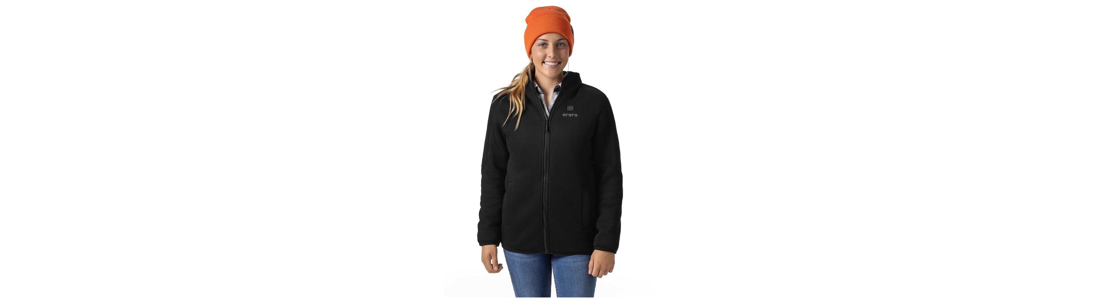 ororo Women's 4-Zone Heated Fleece Jacket