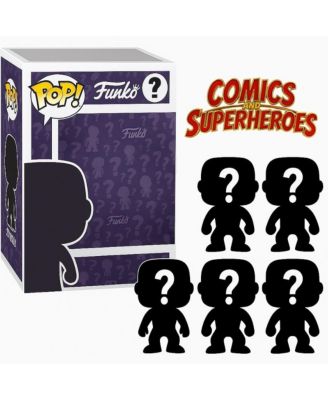 Pop! Comics and Superheroes Blind Box 5-Piece Vinyl Figures, Ages 4+
