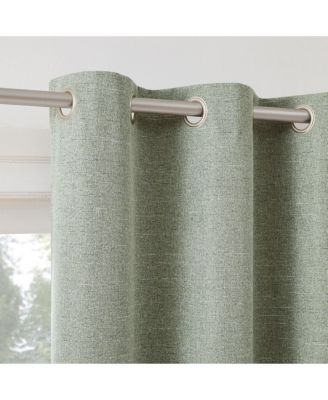Tula Crosshatch 100% Blackout Grommet Curtain Panel