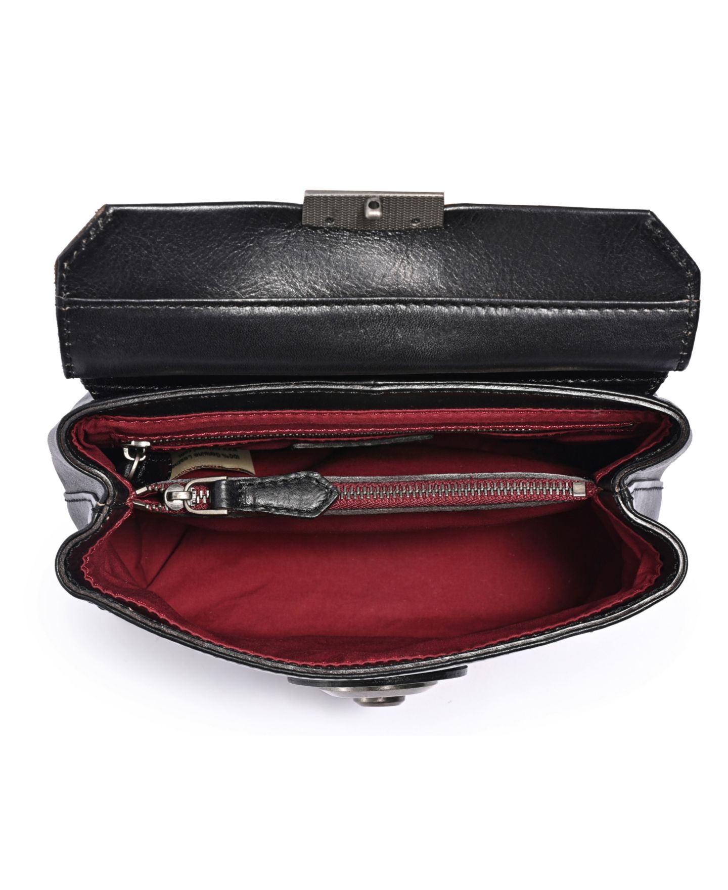 Женская сумка OLD TREND Cypress Small Leather Crossbody, цвет: Чёрный — фото 8