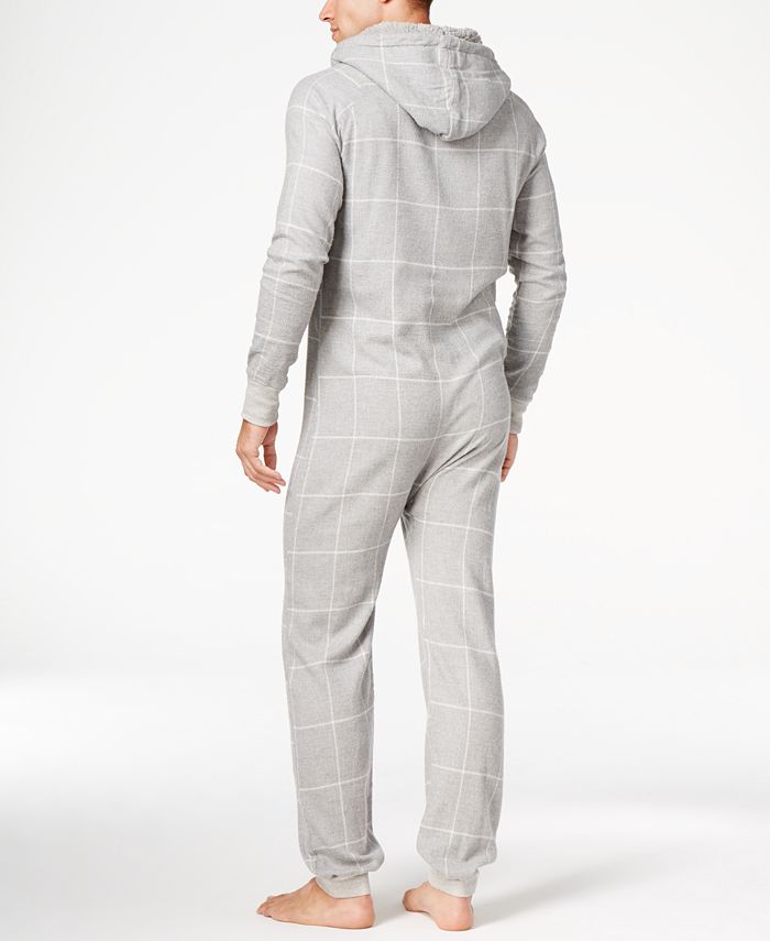 Kenneth Cole Reaction Men's Plaid Flannel Pajama Jumpsuit - Macy's