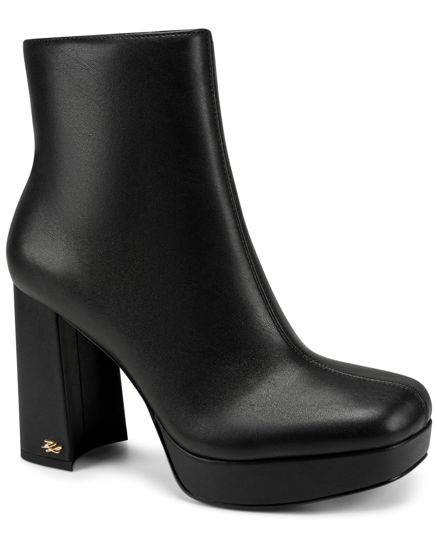 Женские ботинки KARL LAGERFELD PARIS Malika Platform Booties, цвет: Чёрный — фото 1