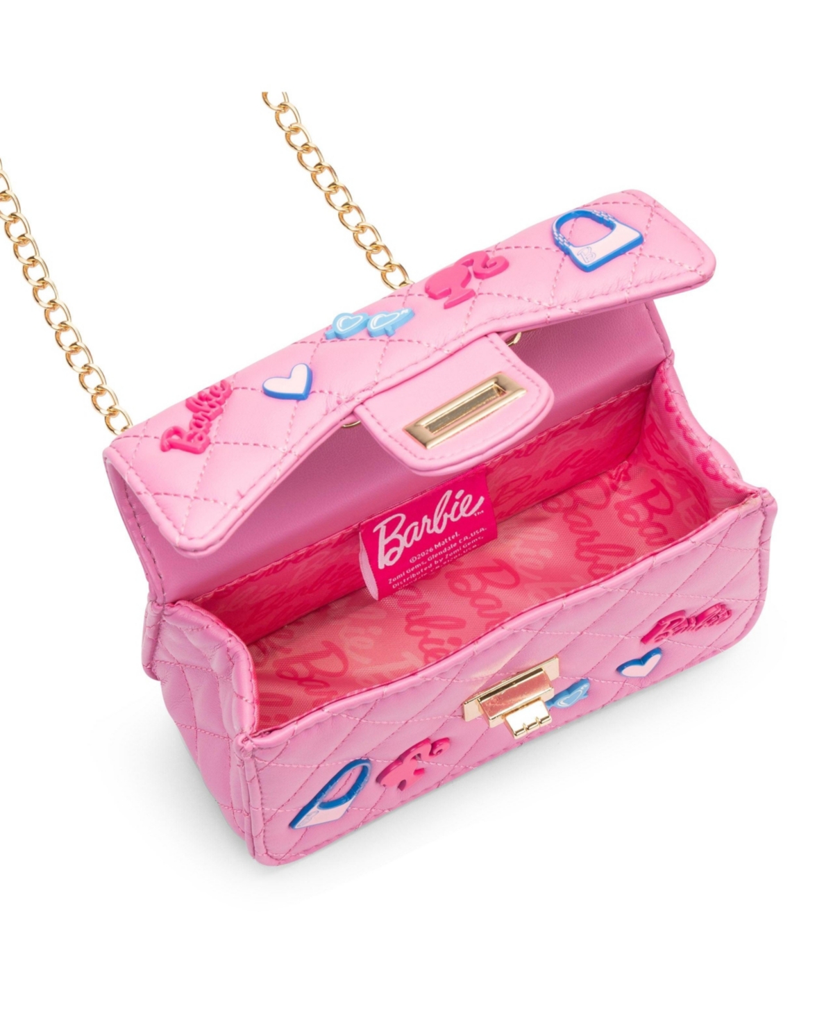 Barbie Classic Quilted Kids Handbag with Charms
