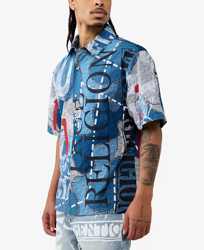 Men's Poplin Print Shirt - thumbnail 2