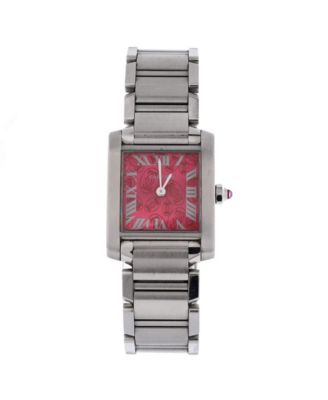 Limited Edition Tank Francaise Quartz Watch in Stainless Steel 20mm