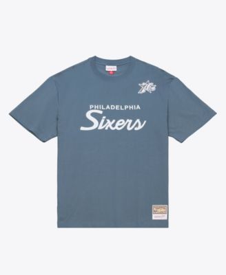 Men's Gray Philadelphia 76ers Thunderstorm Short Sleeve T-Shirt