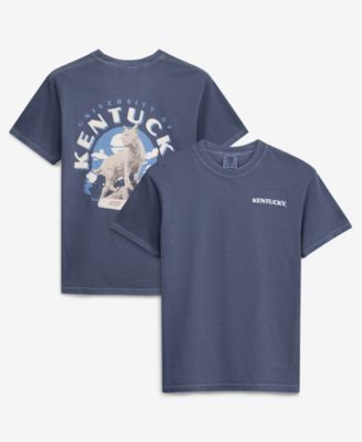 Men's Navy Kentucky Wildcats Comfort Colors Team Statue T-Shirt