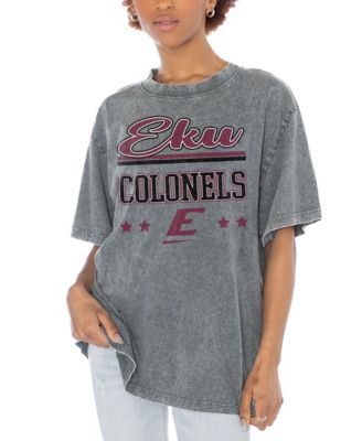 Women's Gray Eastern Kentucky Colonels Here To Play Oversized T-Shirt