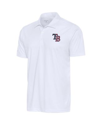 Men's White Tampa Bay Rays Patriotic Tribute Polo Shirt